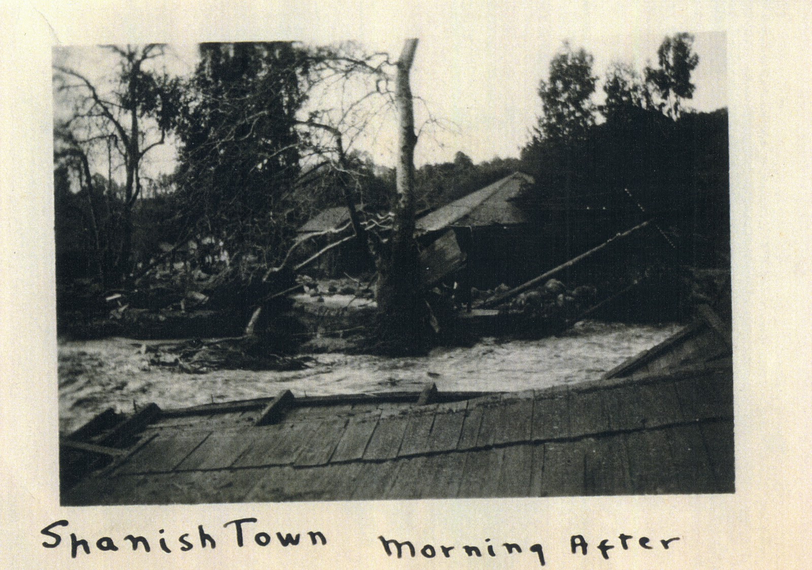 Old Spanish Town in Montecito, at East Valley Road and Montecito Creek, 1914.