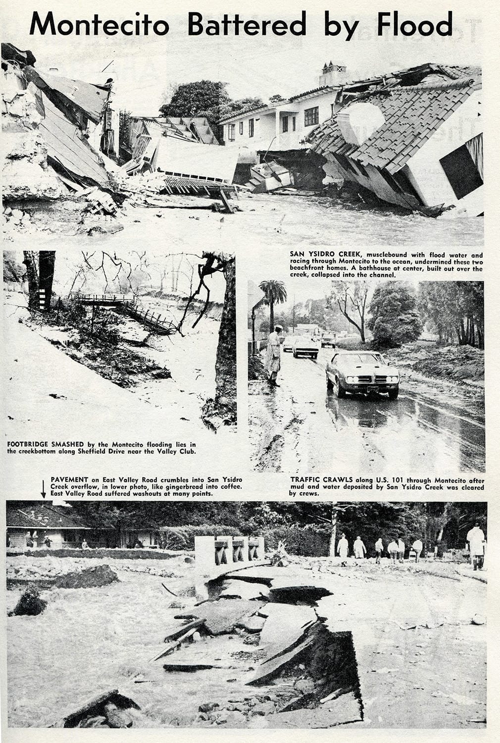 January 28, 1969 - Montecito Battered by Flood