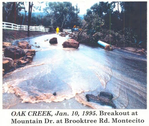 Oak Creek flooding, January 10, 1995